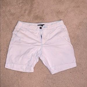 All white shorts